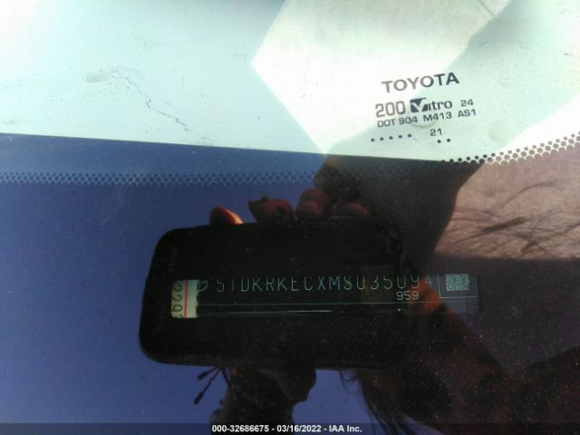 Photo 8 VIN: 5TDKRKECXMS035094 - TOYOTA SIENNA 