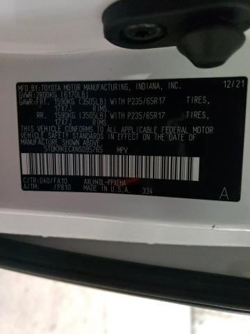 Photo 12 VIN: 5TDKRKECXNS095765 - TOYOTA SIENNA LE 