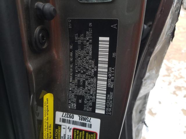 Photo 11 VIN: 5TDKY5G10CS039881 - TOYOTA SEQUOIA LI 