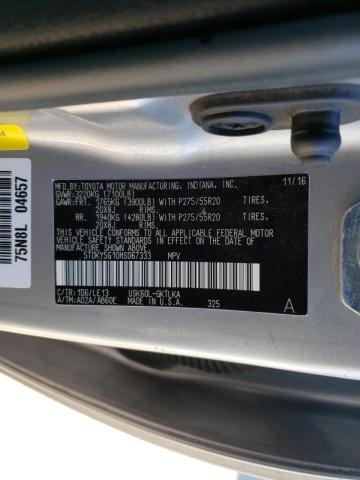 Photo 9 VIN: 5TDKY5G10HS067333 - TOYOTA SEQUOIA LI 