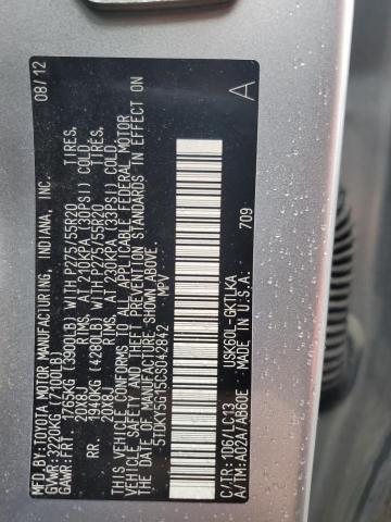 Photo 12 VIN: 5TDKY5G15CS042842 - TOYOTA SEQUOIA LI 