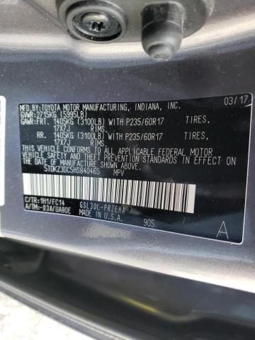 Photo 9 VIN: 5TDKZ3DC5HS840465 - TOYOTA SIENNA LE 