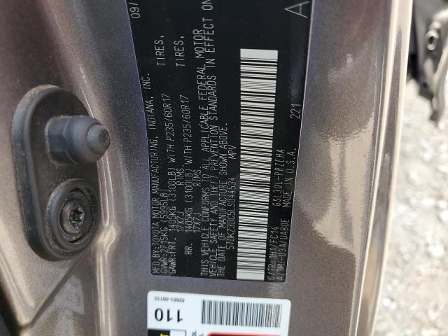 Photo 11 VIN: 5TDKZ3DC5LS044534 - TOYOTA SIENNA LE 