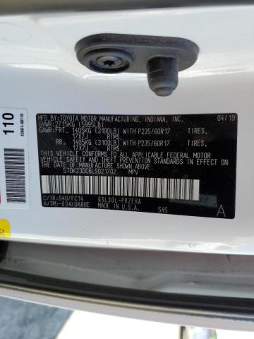 Photo 9 VIN: 5TDKZ3DC6LS021702 - TOYOTA SIENNA LE 