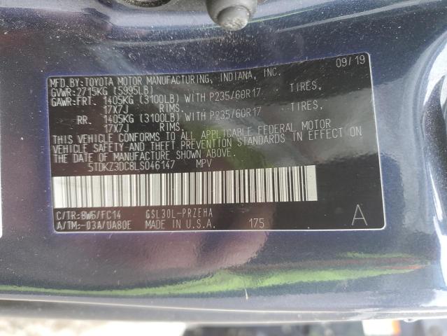 Photo 12 VIN: 5TDKZ3DC8LS046147 - TOYOTA SIENNA LE 