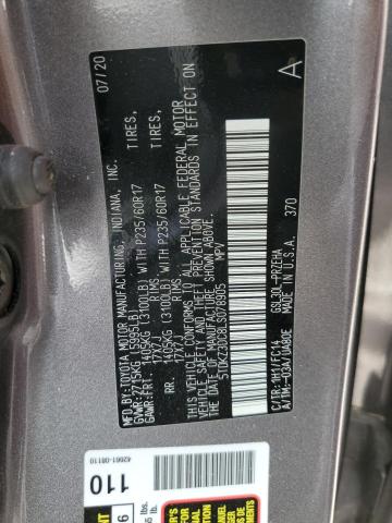 Photo 12 VIN: 5TDKZ3DC8LS078905 - TOYOTA SIENNA LE 