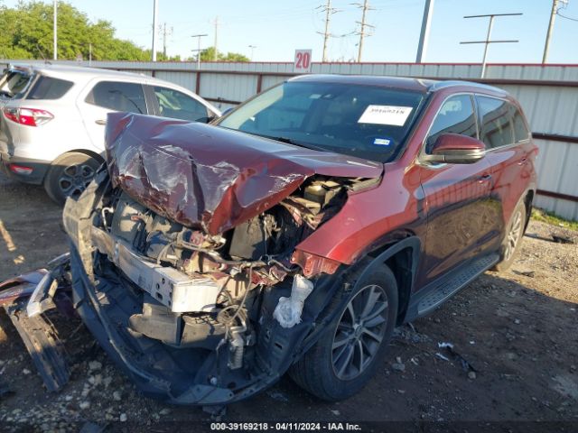 Photo 1 VIN: 5TDKZRFH8KS324670 - TOYOTA HIGHLANDER 