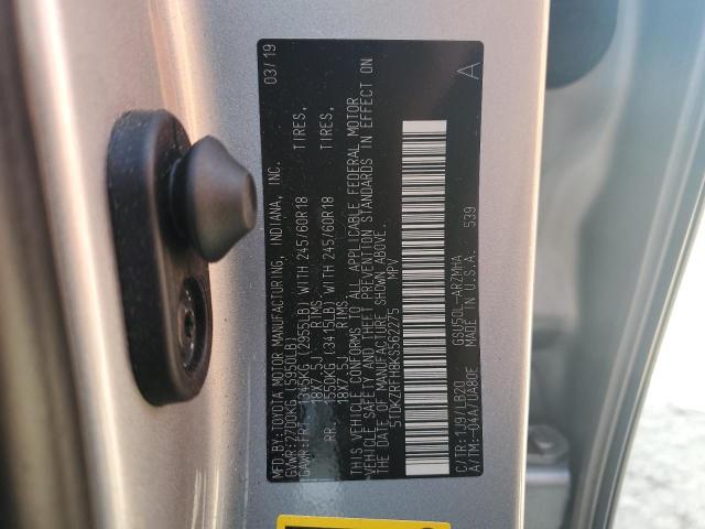 Photo 12 VIN: 5TDKZRFH8KS562275 - TOYOTA HIGHLANDER 