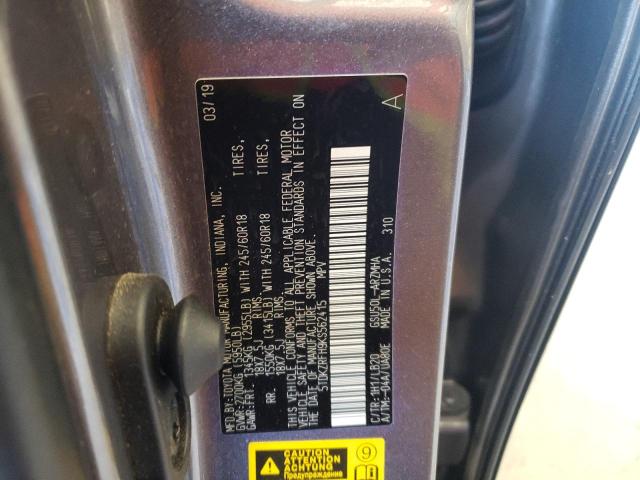 Photo 9 VIN: 5TDKZRFH9KS562415 - TOYOTA HIGHLANDER 