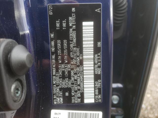 Photo 11 VIN: 5TDXBRCH4MS531882 - TOYOTA HIGHLANDER 