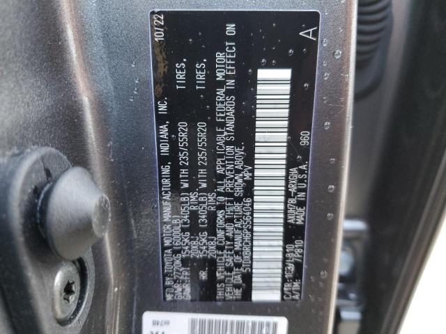 Photo 12 VIN: 5TDXBRCH6PS564046 - TOYOTA HIGHLANDER 