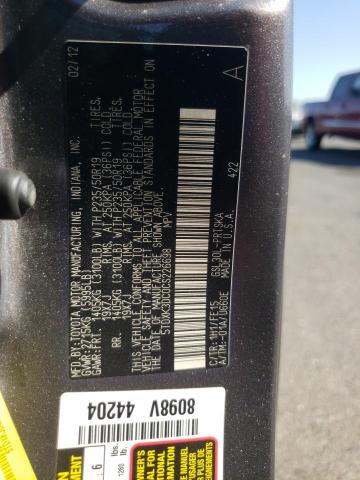 Photo 12 VIN: 5TDXK3DC0CS226698 - TOYOTA SIENNA SPO 