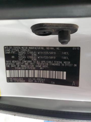 Photo 12 VIN: 5TDXK3DC0FS579186 - TOYOTA SIENNA 