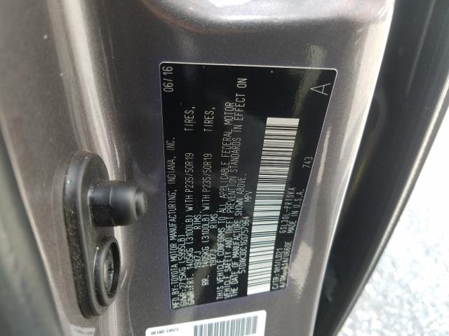 Photo 9 VIN: 5TDXK3DC1GS757964 - TOYOTA SIENNA SE 