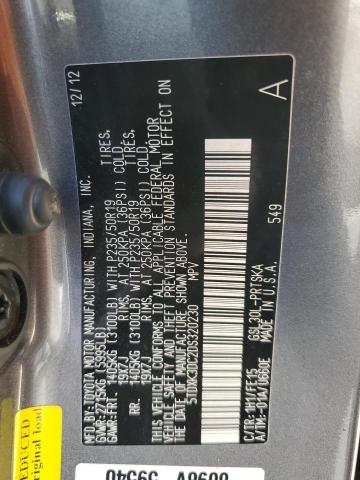 Photo 12 VIN: 5TDXK3DC2DS320230 - TOYOTA SIENNA SPO 