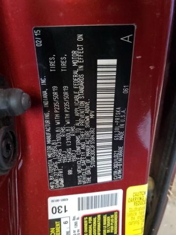 Photo 12 VIN: 5TDXK3DC3FS584382 - TOYOTA SIENNA SPO 