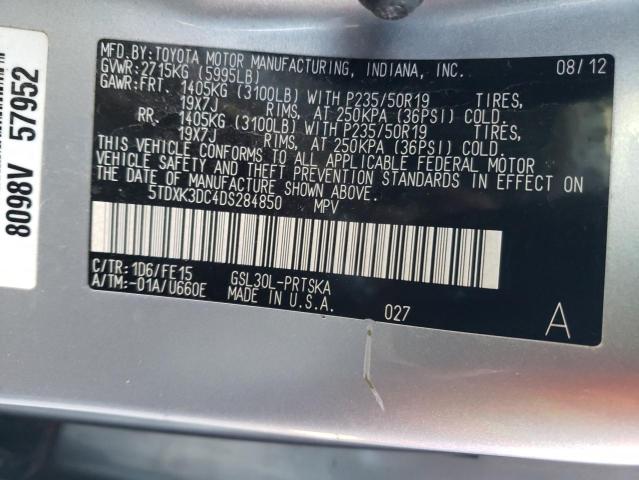 Photo 9 VIN: 5TDXK3DC4DS284850 - TOYOTA SIENNA SPO 