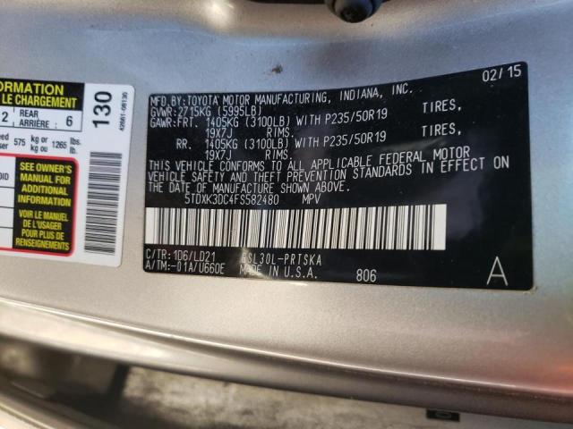 Photo 12 VIN: 5TDXK3DC4FS582480 - TOYOTA SIENNA SPO 