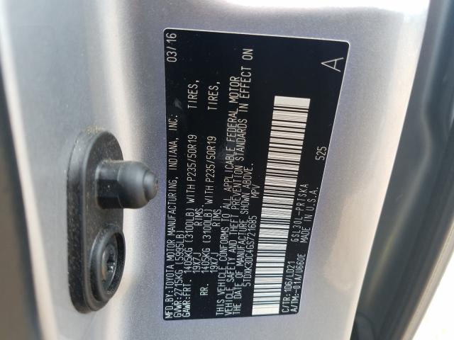 Photo 9 VIN: 5TDXK3DC4GS721685 - TOYOTA SIENNA SE 