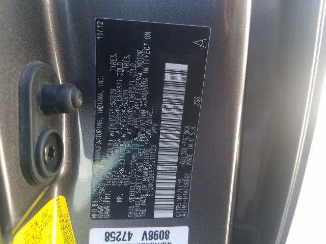 Photo 9 VIN: 5TDXK3DC6DS310123 - TOYOTA SIENNA SPO 