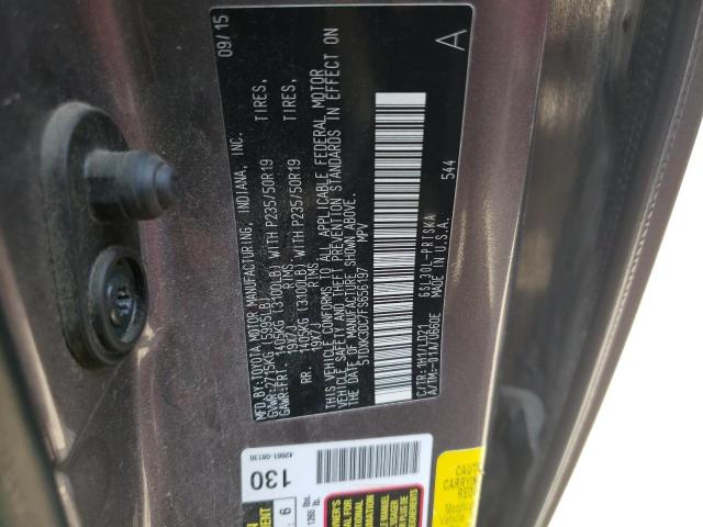 Photo 12 VIN: 5TDXK3DC7FS656197 - TOYOTA SIENNA SPO 