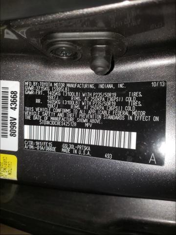 Photo 9 VIN: 5TDXK3DC8ES425128 - TOYOTA SIENNA SPO 