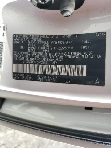 Photo 12 VIN: 5TDXK3DC9FS612640 - TOYOTA SIENNA SPO 