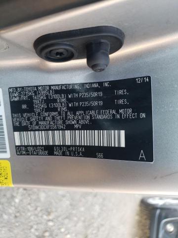 Photo 9 VIN: 5TDXK3DCXFS561942 - TOYOTA SIENNA SPO 