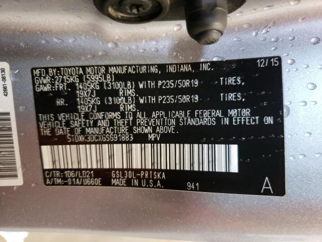 Photo 13 VIN: 5TDXK3DCXGS691883 - TOYOTA SIENNA SE 