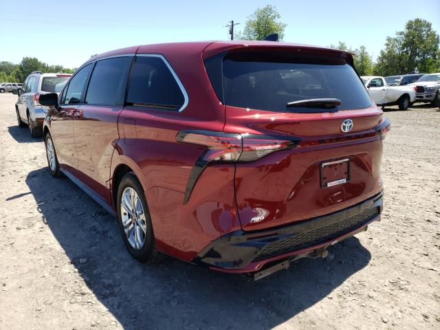 Photo 2 VIN: 5TDXSKFC5MS015165 - TOYOTA SIENNA XSE 