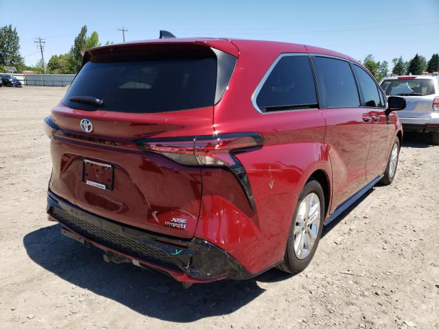 Photo 3 VIN: 5TDXSKFC5MS015165 - TOYOTA SIENNA XSE 