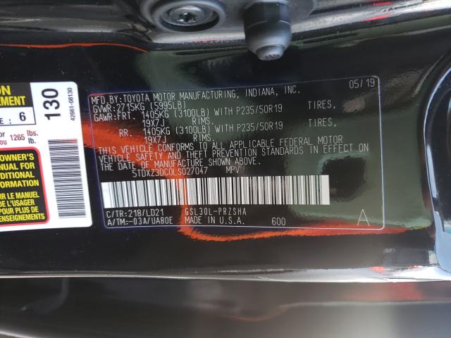 Photo 9 VIN: 5TDXZ3DC0LS027047 - TOYOTA SIENNA SE 