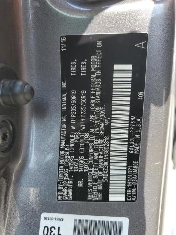 Photo 13 VIN: 5TDXZ3DC1HS802818 - TOYOTA SIENNA SE 