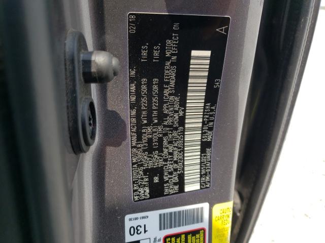 Photo 9 VIN: 5TDXZ3DC1JS925119 - TOYOTA SIENNA SE 