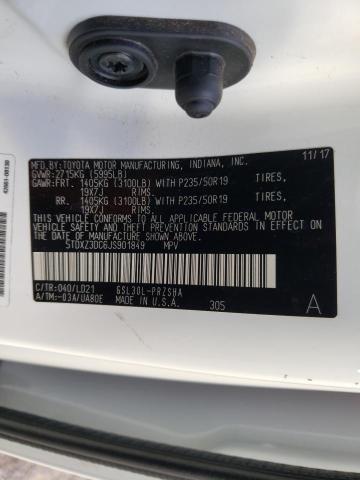 Photo 9 VIN: 5TDXZ3DC6JS901849 - TOYOTA SIENNA SE 