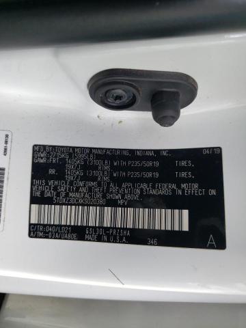 Photo 12 VIN: 5TDXZ3DCXKS020380 - TOYOTA SIENNA SE 