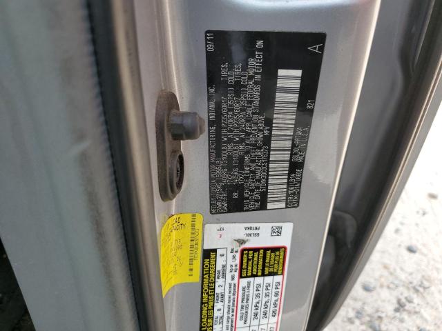 Photo 11 VIN: 5TDYK3DC0CS176373 - TOYOTA SIENNA XLE 