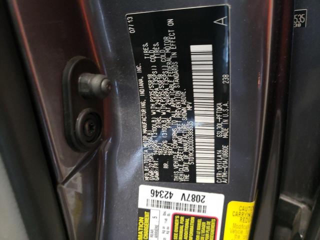 Photo 12 VIN: 5TDYK3DC0DS389535 - TOYOTA SIENNA XLE 