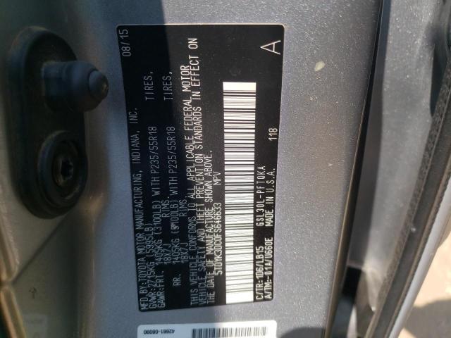 Photo 12 VIN: 5TDYK3DC0FS646633 - TOYOTA SIENNA XLE 