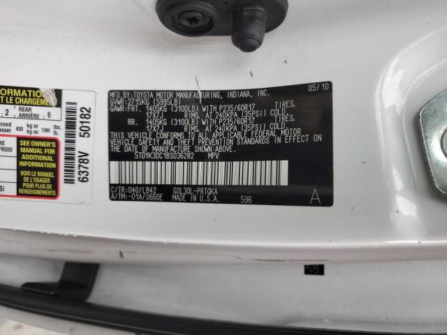 Photo 13 VIN: 5TDYK3DC1BS036282 - TOYOTA SIENNA XLE 