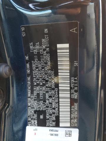 Photo 12 VIN: 5TDYK3DC1BS104449 - TOYOTA SIENNA XLE 