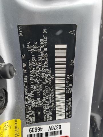 Photo 12 VIN: 5TDYK3DC1BS147401 - TOYOTA SIENNA XLE 