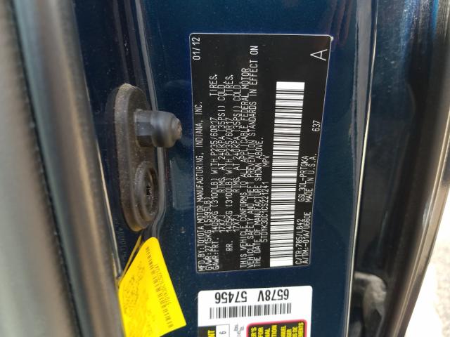 Photo 9 VIN: 5TDYK3DC1CS221241 - TOYOTA SIENNA XLE 