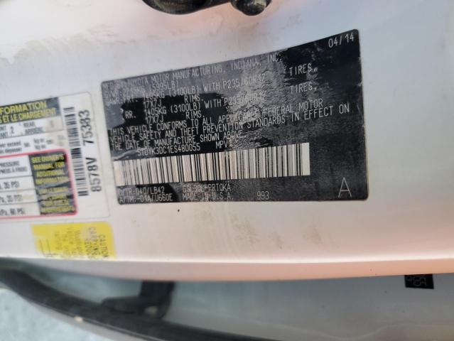 Photo 9 VIN: 5TDYK3DC1ES480055 - TOYOTA SIENNA XLE 