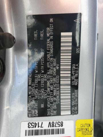 Photo 12 VIN: 5TDYK3DC1ES510333 - TOYOTA SIENNA XLE 