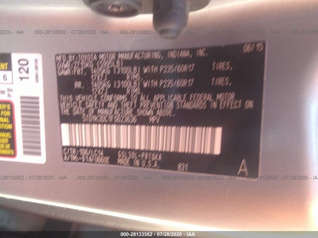 Photo 8 VIN: 5TDYK3DC1FS623636 - TOYOTA SIENNA 