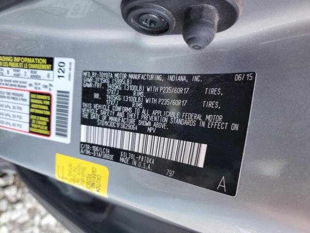 Photo 13 VIN: 5TDYK3DC1FS629064 - TOYOTA SIENNA XLE 