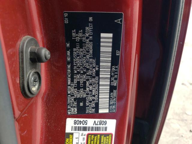 Photo 9 VIN: 5TDYK3DC2BS019300 - TOYOTA SIENNA XLE 