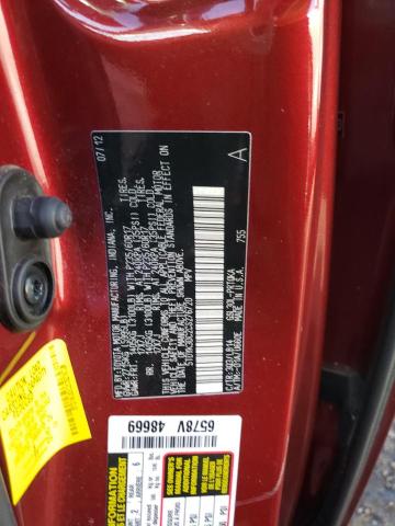 Photo 12 VIN: 5TDYK3DC2CS276720 - TOYOTA SIENNA XLE 