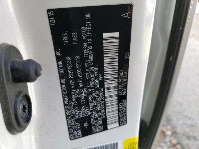 Photo 12 VIN: 5TDYK3DC2FS598262 - TOYOTA SIENNA XLE 